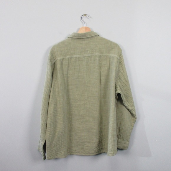 Carbon 2 Cobalt Effortlessly Cool Button Up Shirt Men XL Green Cotton Casual 476 - Picture 2 of 9